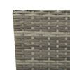 vidaXL Garden Bench with Cushions Grey 176 cm Poly Rattan