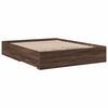 vidaXL Bed Frame with Drawers without Mattress Brown Oak 150x200 cm King Size