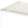vidaXL Freestanding Manual Retractable Awning 450x350 cm Cream