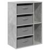 vidaXL Sideboard with Drawer Concrete Grey 60 x 33.5 x 84 cm