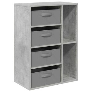 vidaXL Sideboard with Drawer Concrete Grey 60 x 33.5 x 84 cm