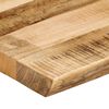 vidaXL Table Top Live Edge 120x40x2.5 cm Solid Wood Rough Mango
