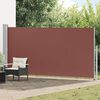vidaXL Retractable Side Awning 160 x 500 cm Brown