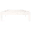 vidaXL Bed Frame without Mattress White Solid Wood Pine 90x200cm