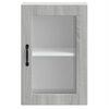 vidaXL Kitchen Wall Cabinet with Glass Door&nbsp;Porto Grey Sonoma
