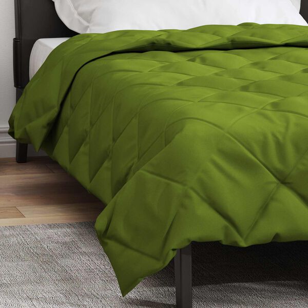 vidaXL Full Year Duvet Green 200 x 155 cm Microfiber