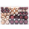vidaXL Christmas Baubles 100 pcs Champagne and Dark Brown &Oslash;3/4/6 cm