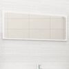 vidaXL Bathroom Mirror White 90x1.5x37 cm Engineered Wood