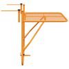 vidaXL Balcony Table Yellow 60x40 cm Steel