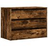 vidaXL Corner Chest of Drawers Smoked Oak 80x41x58 cm Engineered Wood