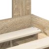 vidaXL Bed Frame with Headboard Sonoma 100 x 200 cm Solid Pine Wood