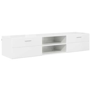 vidaXL Wooden Cabinet 150 x 39 x 30 cm Concrete Grey Engineered Wood