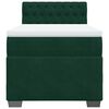 vidaXL Box Spring Bed with Mattress Dark Green 80x200 cm Velvet