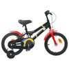 vidaXL Kids Bike 16 Inches for 4-6 Years Old Black Red
