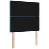 vidaXL Headboard with Headboard Dark Blue 100 cm Faux Leather