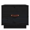 vidaXL Bedside Cabinets 2 pcs Black 40x34x35 cm Solid Wood Pine