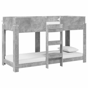 vidaXL Bunk Bed for Kids Concrete Grey 75 x 190 cm Engineered Wood