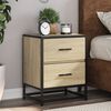 vidaXL Bedside Cabinets 2 pcs Sonoma Oak 40x31x50 cm Engineered Wood