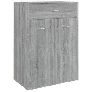 vidaXL Shoe Cabinet | Grey Sonoma | Engineered Wood | Medium | Shoe Cabinet