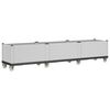 vidaXL Garden Planter with Wheels White 240x50x54 cm PP