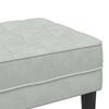 vidaXL Bench with Cushion Light Grey 113 x 57 x 39 cm Velvet