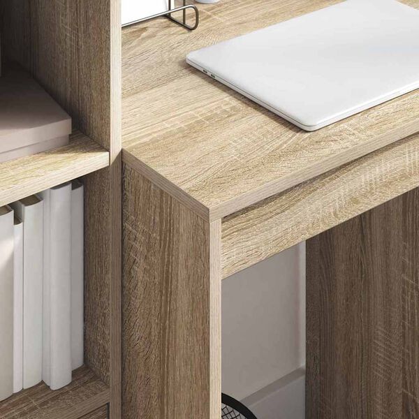 vidaXL Desk with Drawer 2 pcs Sonoma Oak