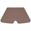 vidaXL Replacement Canopy for Garden Swing Brown 188/168x145/110 cm