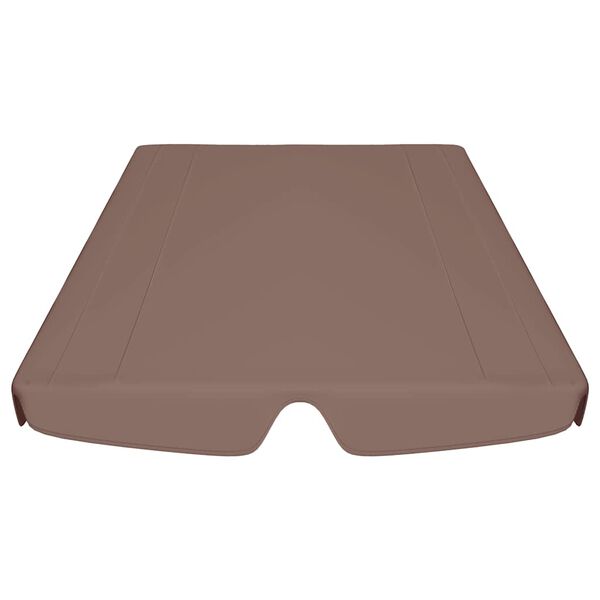 vidaXL Replacement Canopy for Garden Swing Brown 188/168x145/110 cm