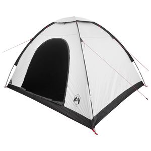 vidaXL Camping Tent 4-Person White Blackout