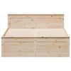 vidaXL Bed Frame without Mattress with Headboard 140x190 cm Solid Wood Pine