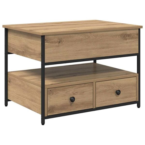 vidaXL Coffee Table Artisan Oak 70 x 50 x 54.5 cm Engineered Wood