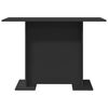 vidaXL Dining Table Black 110x60x75 cm Engineered Wood