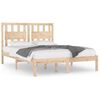 vidaXL Bed Frame without Mattress Solid Wood Small Double