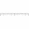 vidaXL Garden Fence with Spear Top Steel 1781.5x100 cm Black