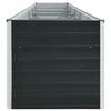 vidaXL Garden Raised Bed Galvanised Steel 400x80x45 cm Anthracite