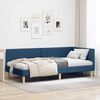 vidaXL Corner Bed Frame with Headboard Blue 80 cm x 200 cm Velvet