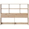 vidaXL Headboard with Storage 140 cm Solid Wood Pine