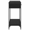vidaXL Console Table Black Oak 75 x 34.5 x 75 cm Engineered Wood