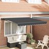vidaXL Retractable Awning Anthracite 300 x 250 cm Aluminium and Fabric