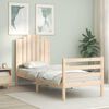 vidaXL Bed Frame without Mattress Small Single Solid Wood