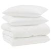 vidaXL Winter Duvet with Pillow 3 pcs White Microfiber