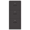 vidaXL File Cabinet Black 45.5 x 42 x 106.5 cm Cold-Rolled Steel