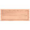 vidaXL Table Top Light Brown 100x40x(2-4) cm Treated Solid Wood Oak
