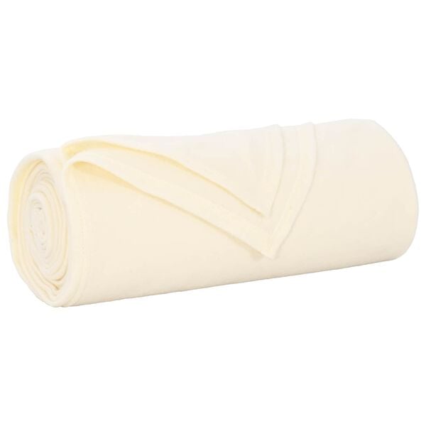 vidaXL Throw Blankets 6 pcs Cream 240 x 220 cm Fleece