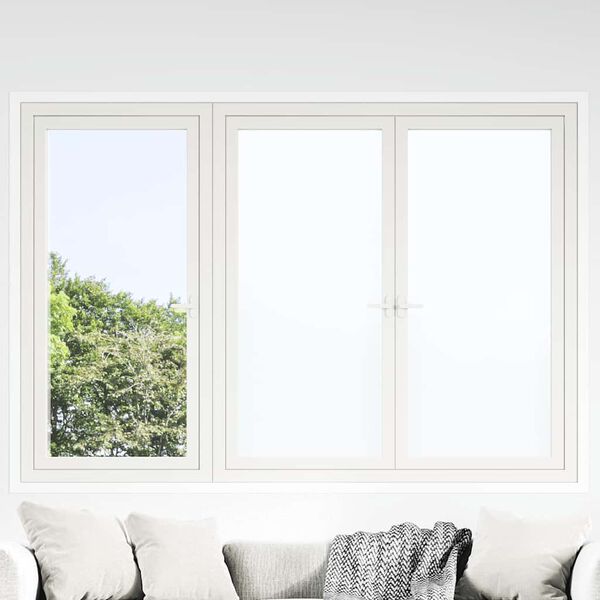 vidaXL Window Films 3 pcs Static Frosted White PVC