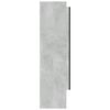 vidaXL Bathroom Mirror Cabinet 80x15x60 cm MDF Concrete Grey