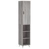 vidaXL Highboard Grey Sonoma 34.5x34x180 cm Engineered Wood