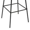 vidaXL Bar Stools 2 pcs Black Solid Pinewood and Steel