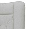 vidaXL Armchair Cloud Grey 63 x 67 x 94 cm Sherpa Fabric