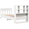 vidaXL Bed Frame without Mattress White 90x200 cm Solid Wood Pine
